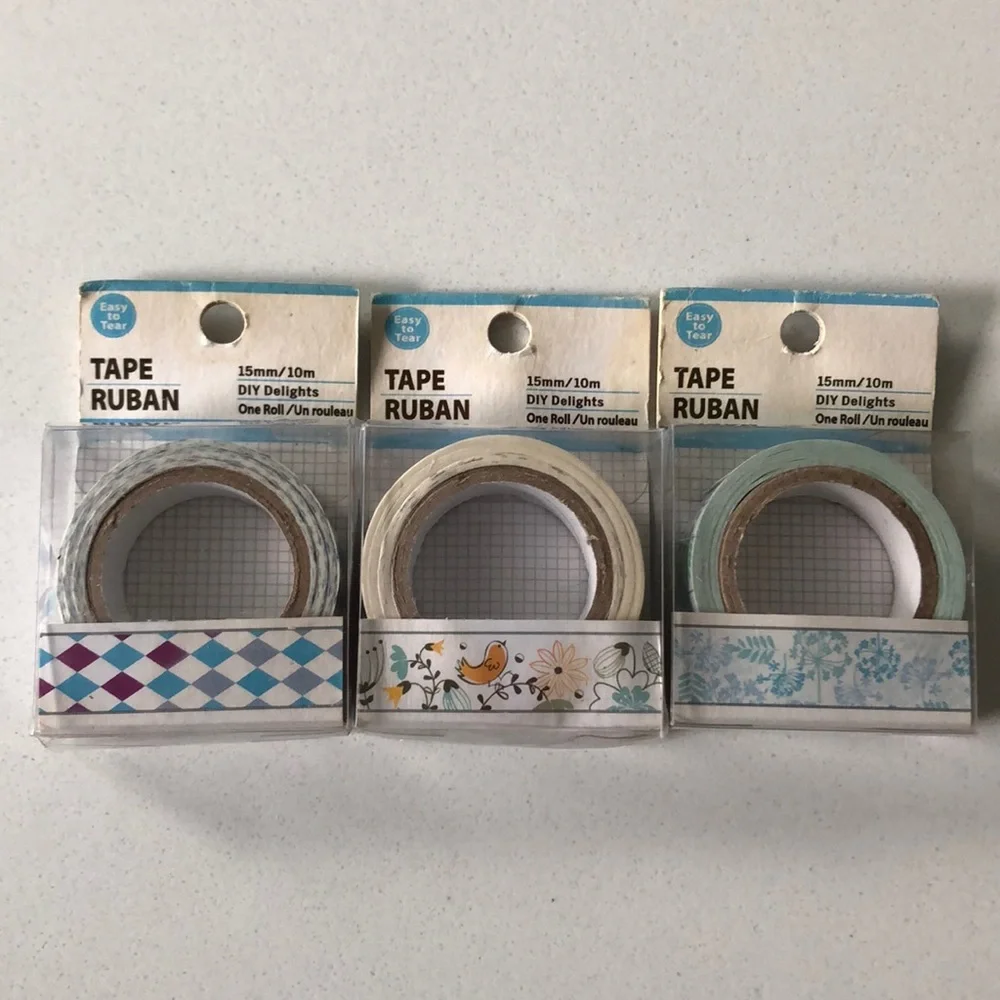 Decorating Scrapbook DIY Crafting Tape Set of 3